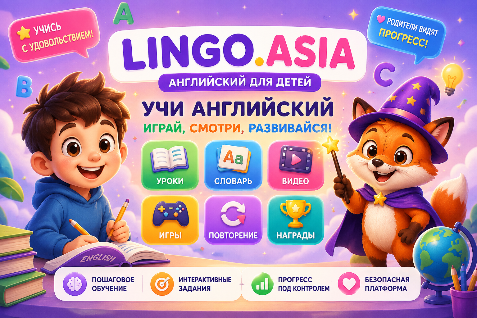 LINGO.ASIA — игровая платформа английского для детей
